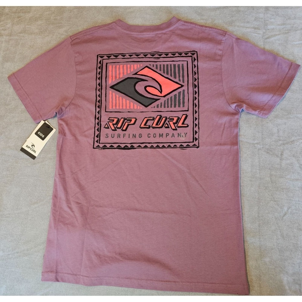Rip Curl Kids Surfing Icon Short Sleeve Crew Neck T Shirt Top Tee 14 / L youth